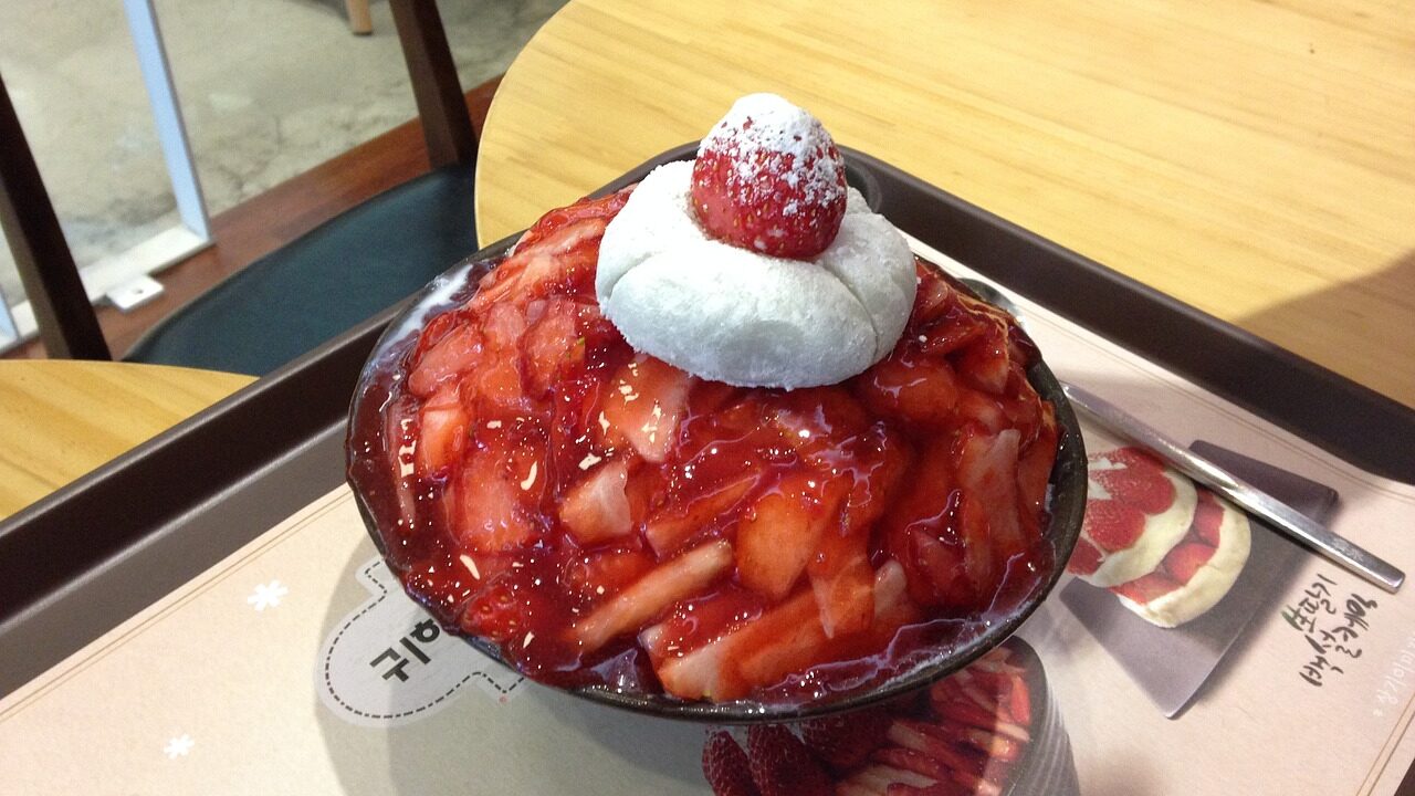 You can try various flavours of Bingsu in South Korea.