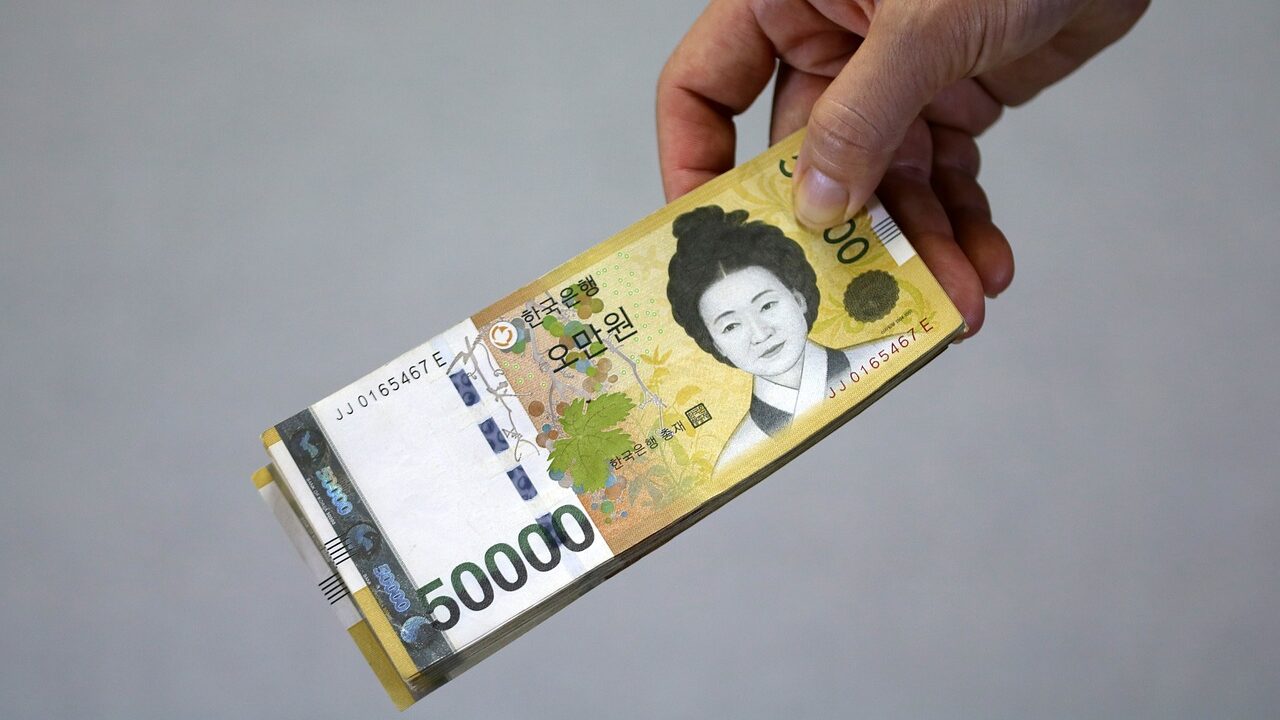 Korean currency - banknote 50,000 Won.